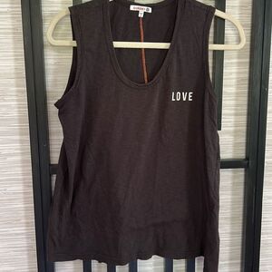 Sundry love dark gray T-shirt oversized size one